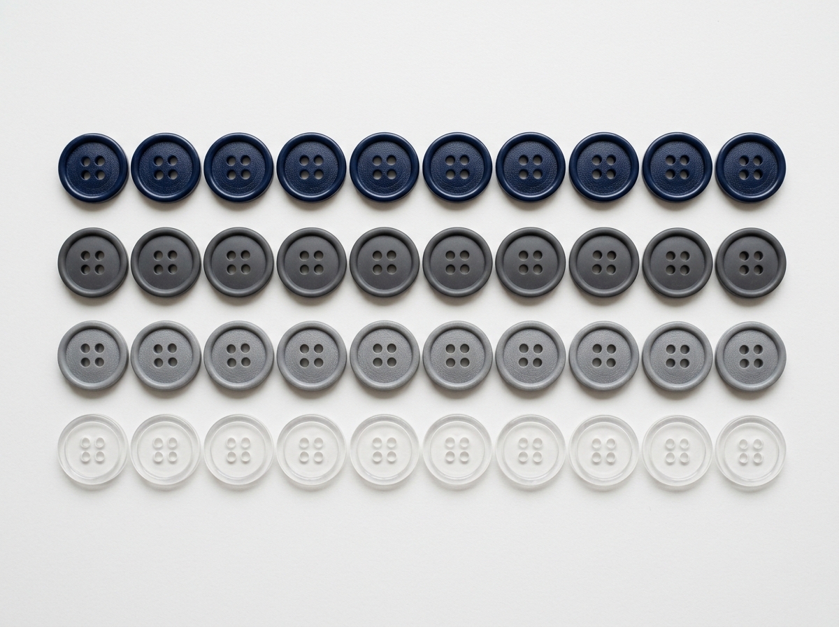 Uniform Plastic Buttons