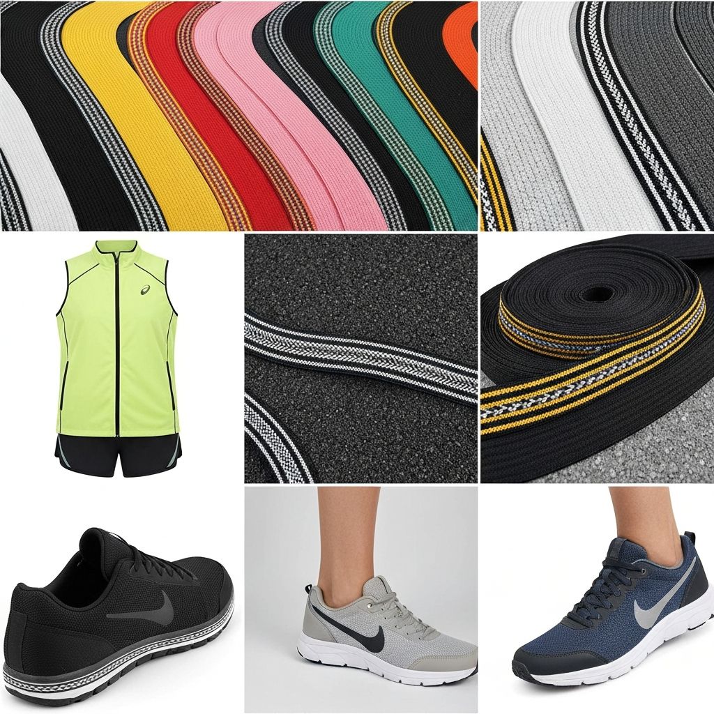 Elastic trim designed for apparel and activewear applications